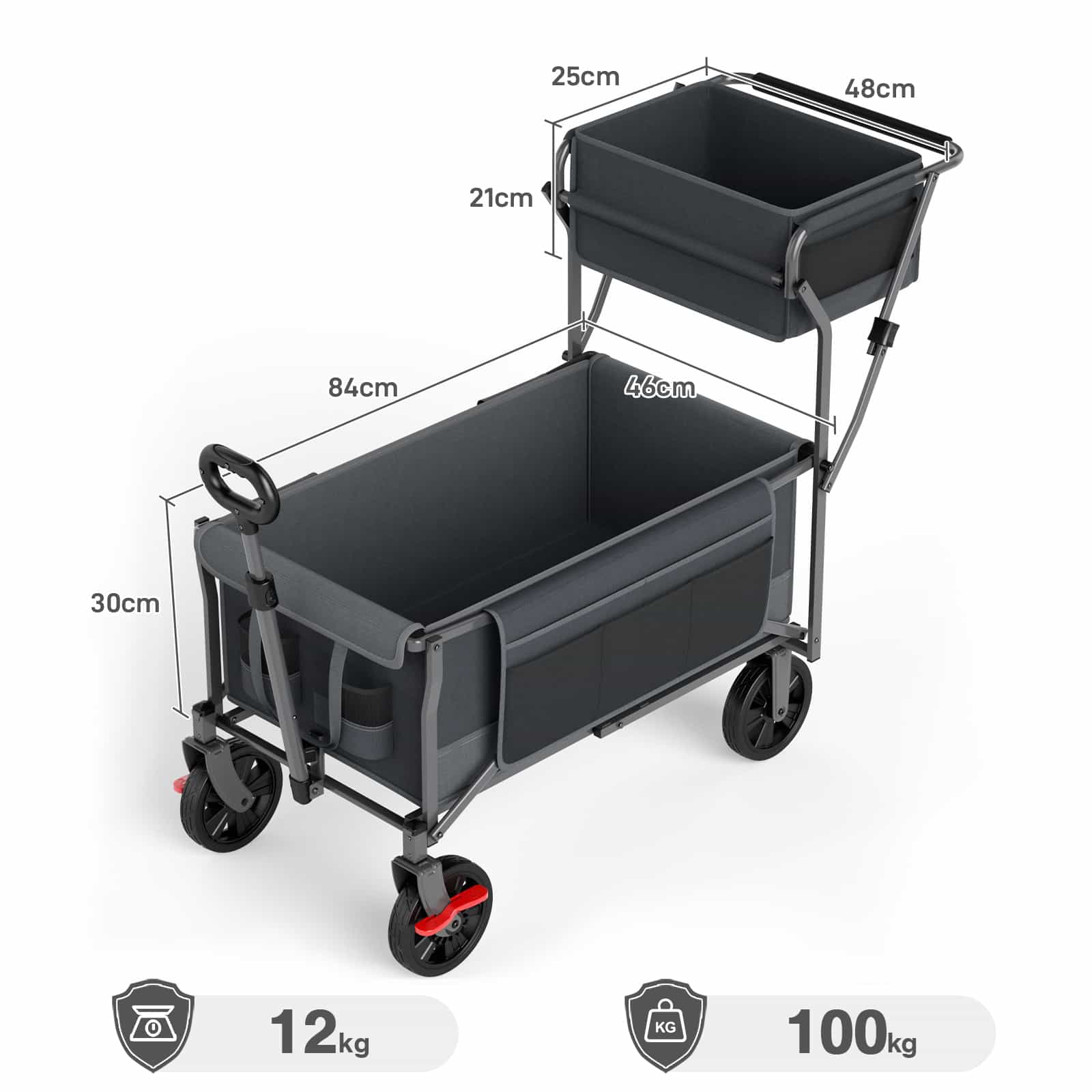 EVER ADVANCED Collapsible Shopping Wagon - Portal Outdoors