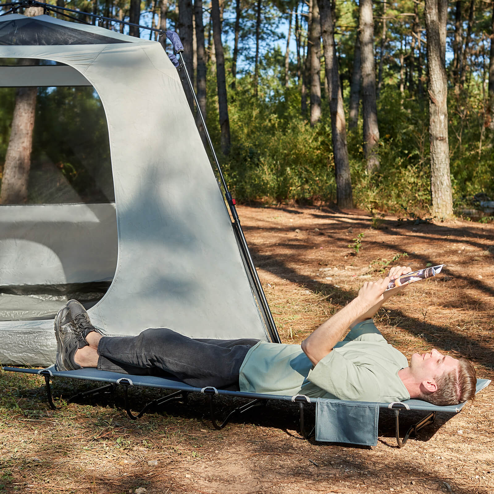 EVER ADVANCED Compact Camping Cot - Portal Outdoors