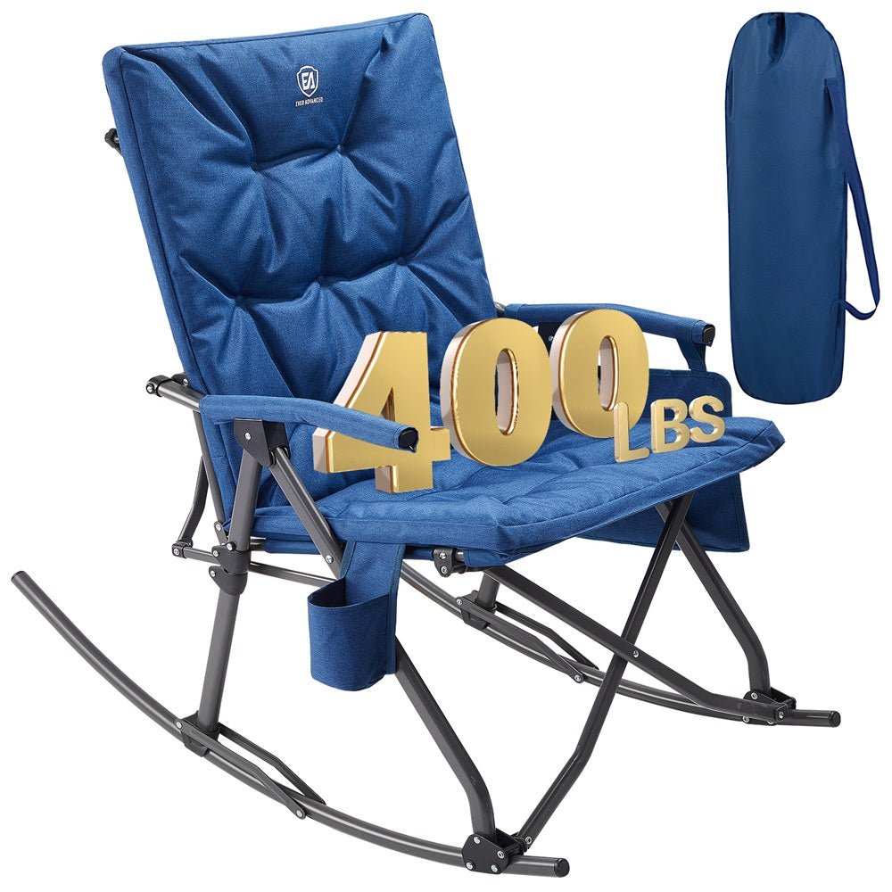 EVER ADVANCED Collapsible Patio Rocking Camping Chair - Portal Outdoors