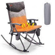 EVER ADVANCED Heated Oversized Padded Rocking Chair