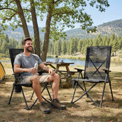 EVER ADVANCED Teslin Reclining Camping Chairs - Portal Outdoors