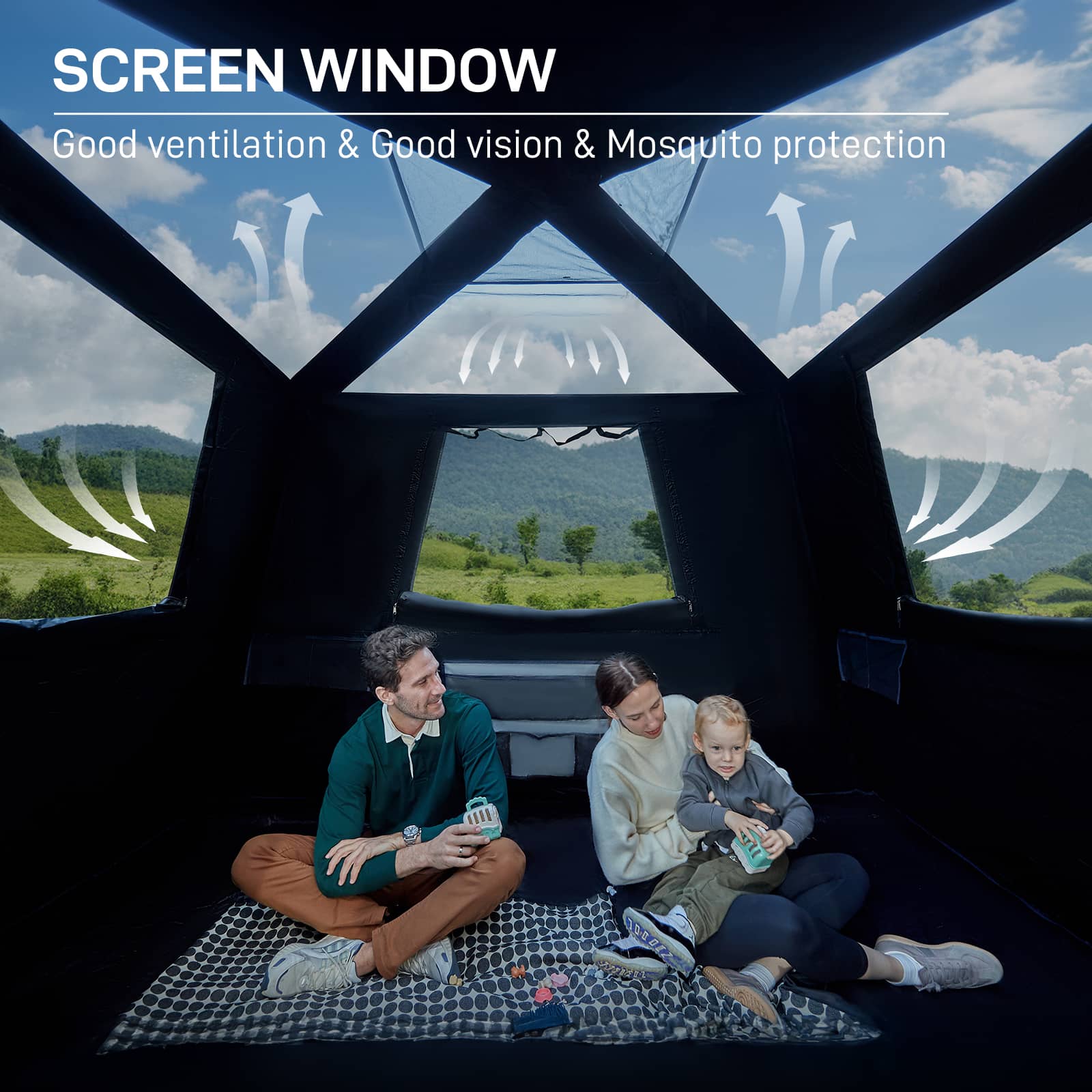 EVER ADVANCED 6 Person Instant Blackout Camping Tent - Portal Outdoors