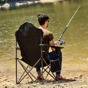 EVER ADVANCED High Back Folding Camping Chair - Portal Outdoors