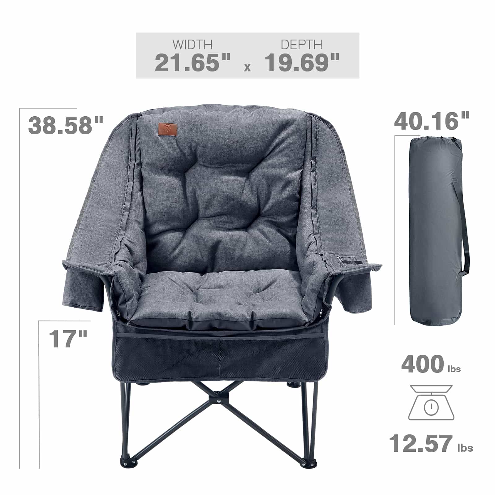 EVER ADVANCED 2 in 1 Camping Chair - Portal Outdoors