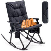 EVER ADVANCED Collapsible Patio Rocking Camping Chair - Portal Outdoors