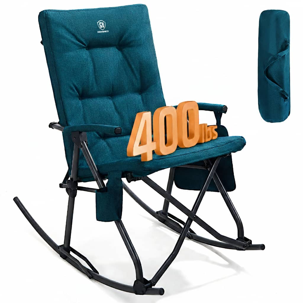EVER ADVANCED Collapsible Patio Rocking Camping Chair - Portal Outdoors