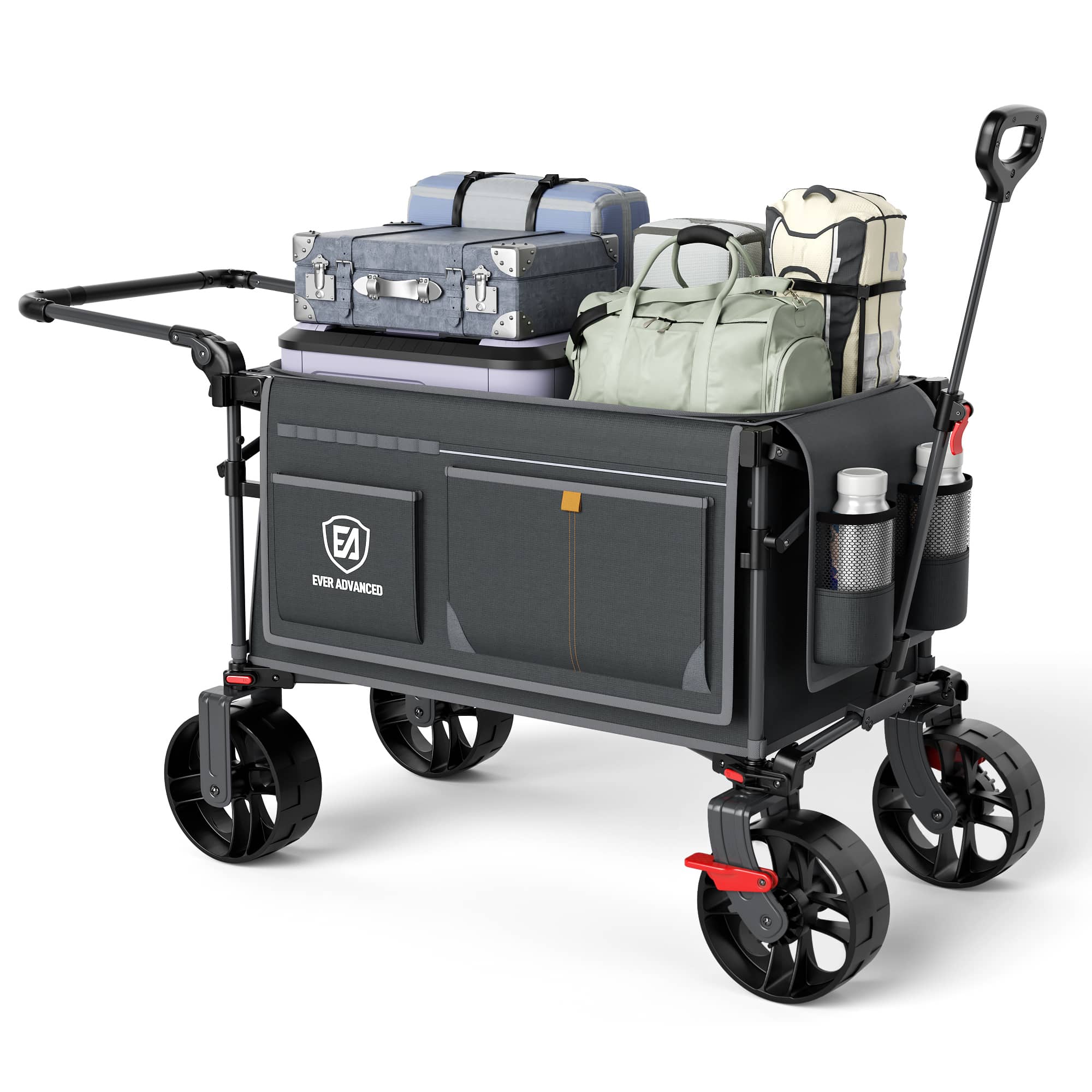 EVER ADVANCED Folding Camping Push Wagon - Portal Outdoors