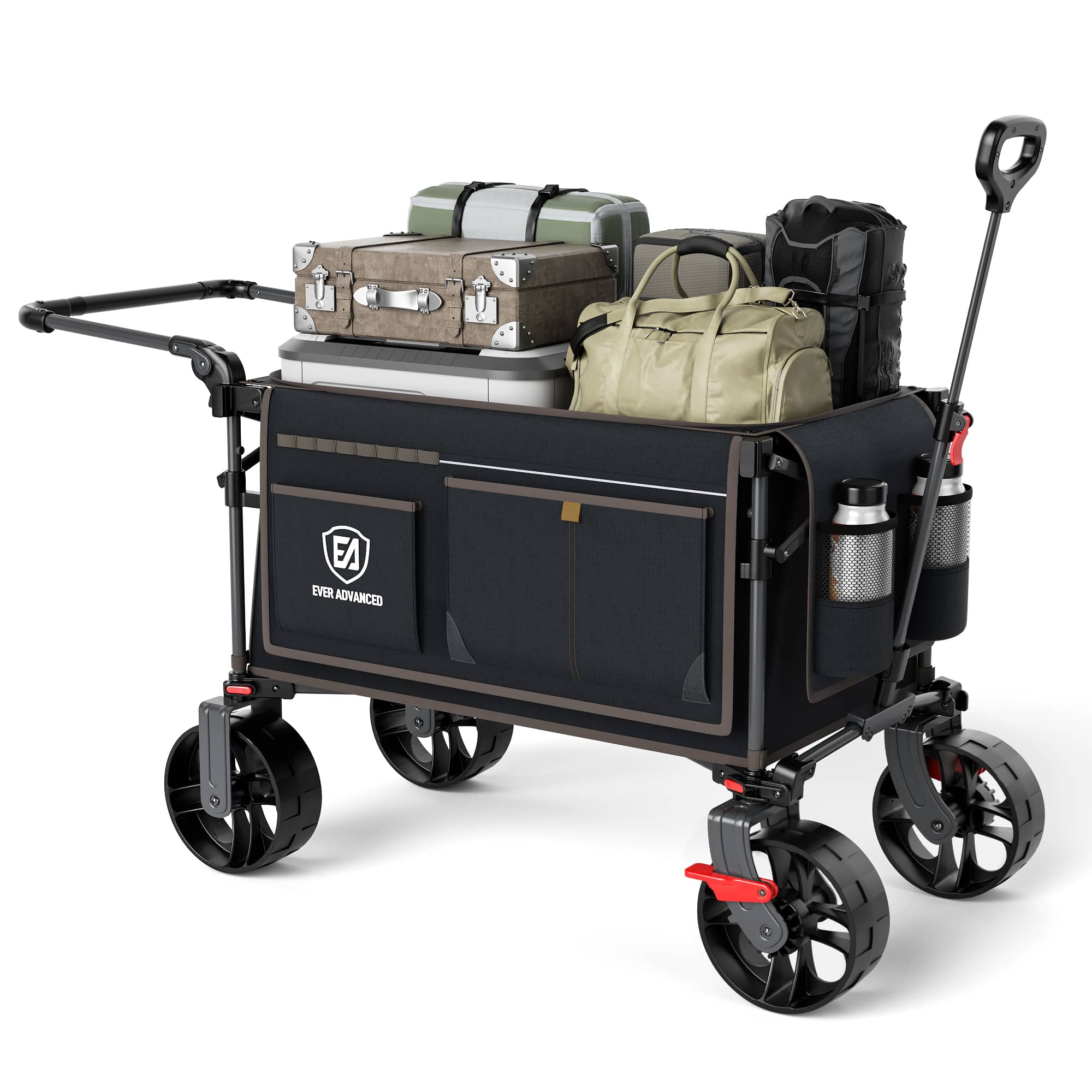 EVER ADVANCED Folding Camping Push Wagon - Portal Outdoors