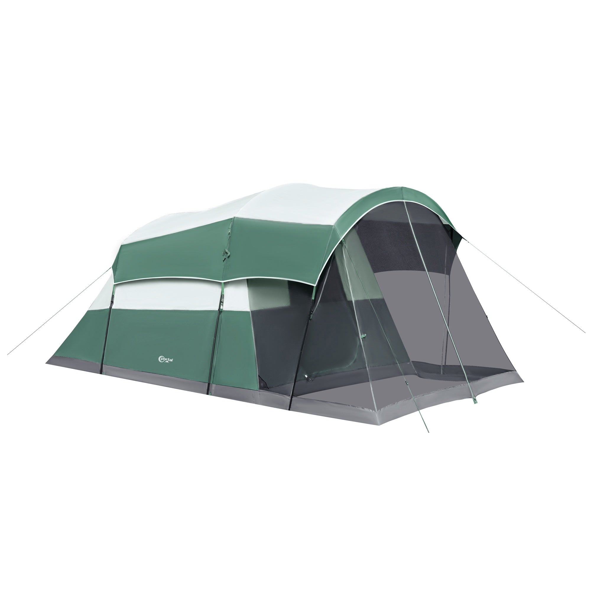 6 Person Family Camping Tent with Screen Porch