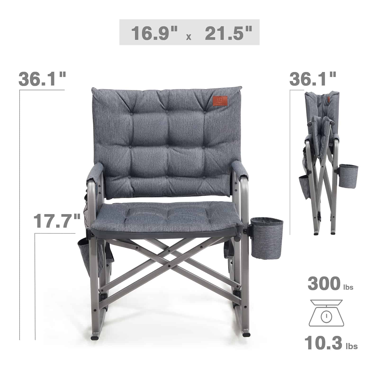 EVER ADVANCED Lightweight Rocking Chairs Bundle - Portal Outdoors