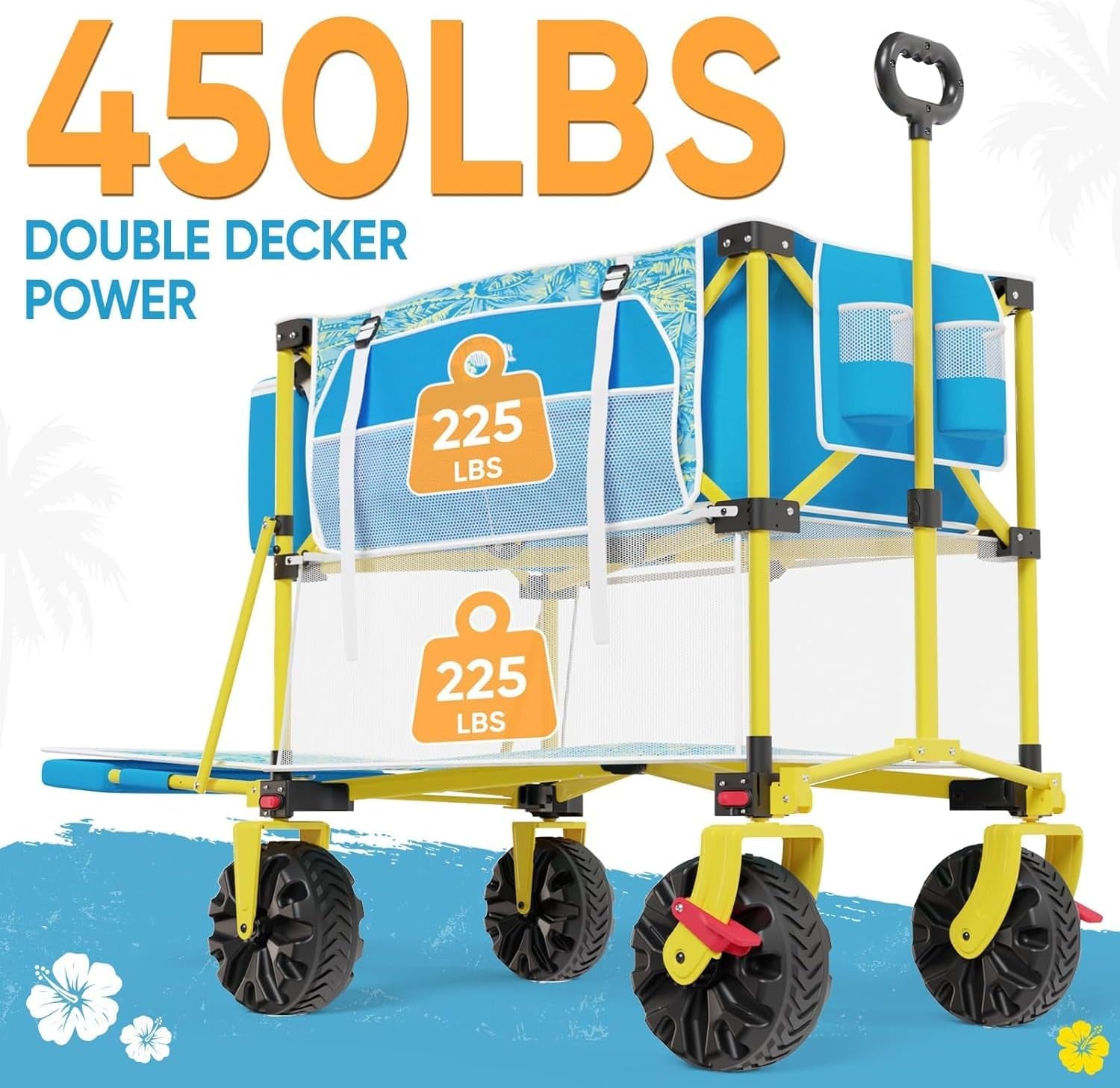 Old Bahama Bay Double Decker Beach Wagon With Storage Bag