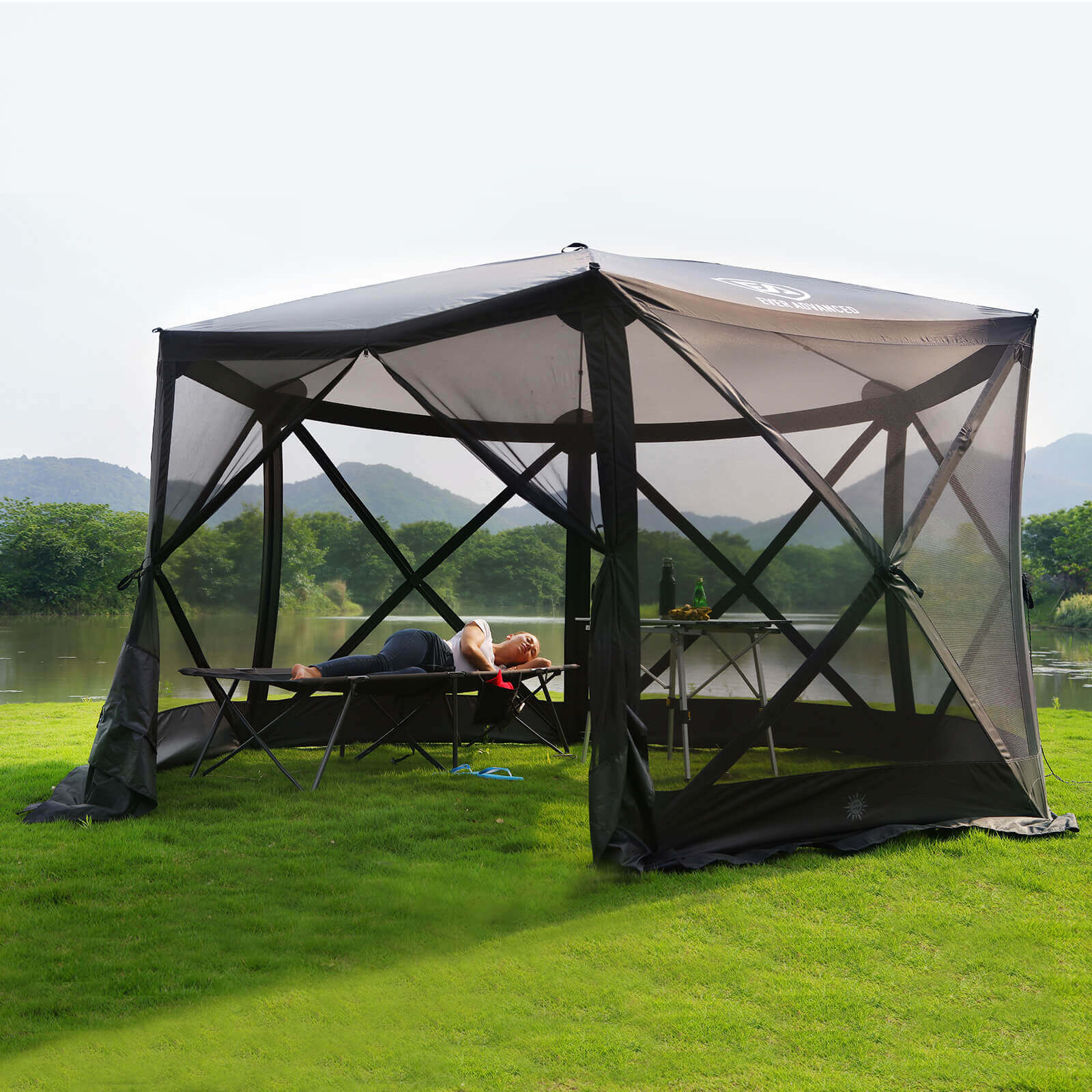 EVER ADVANCED Pop Up Gazebo 11.5' x 10' - Portal Outdoors