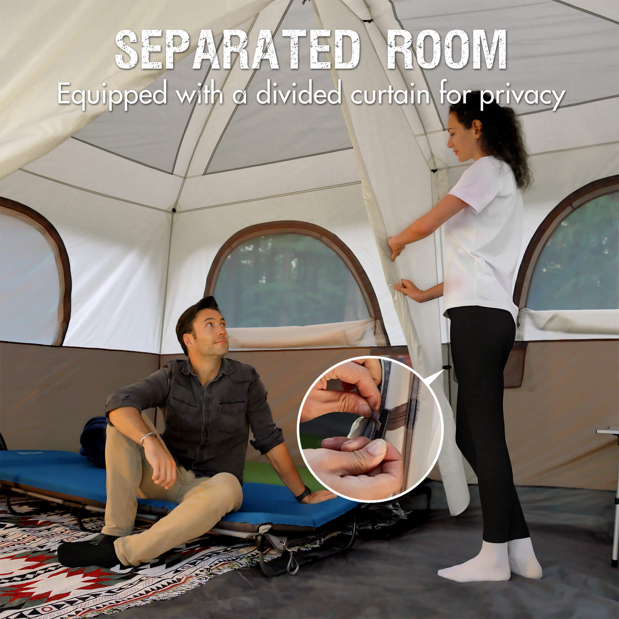 10 Person Family Tent With Rooms