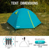 Portal 3 Person Backpacking Tent