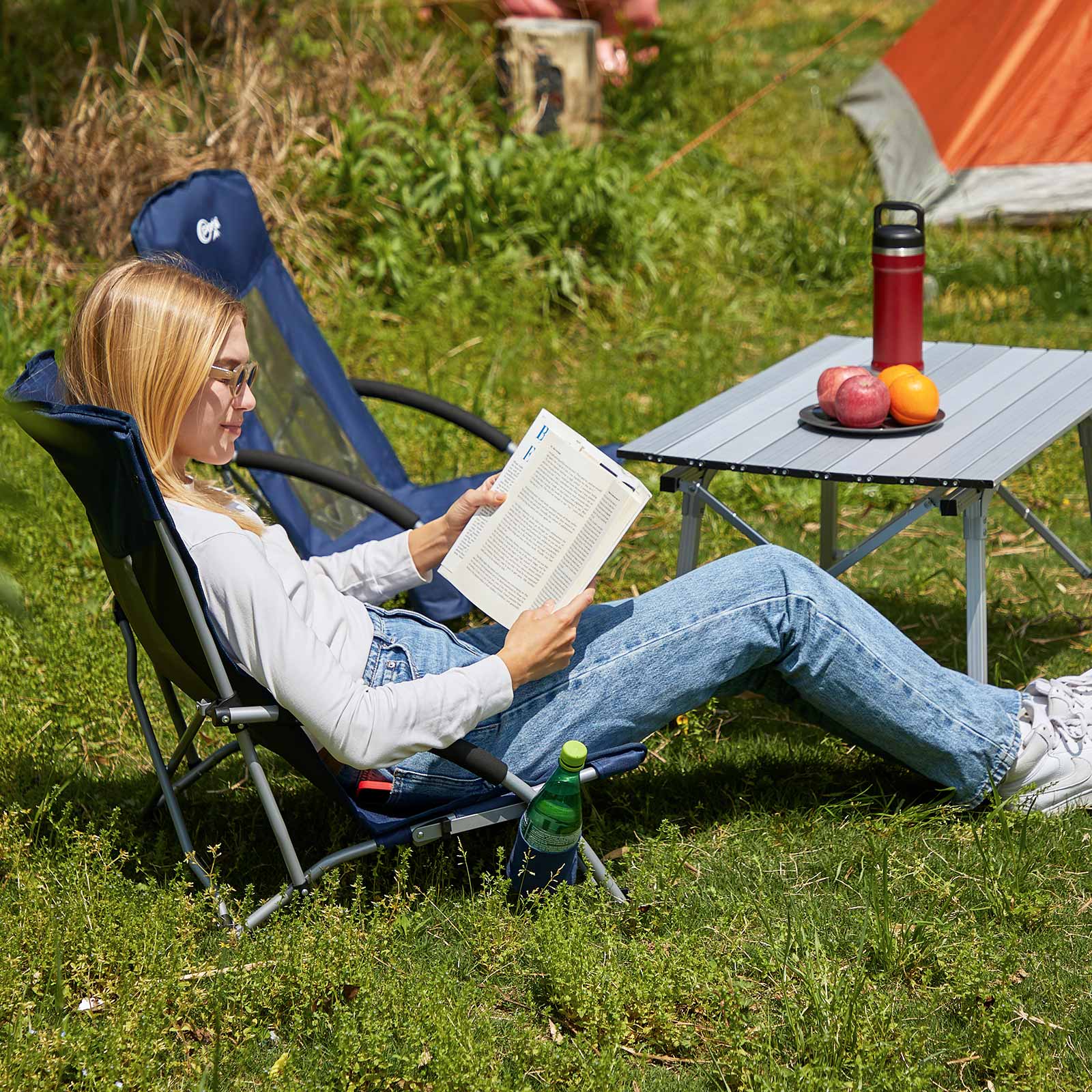 Portal Outdoors 2-Pack High-Back Low Beach Chairs