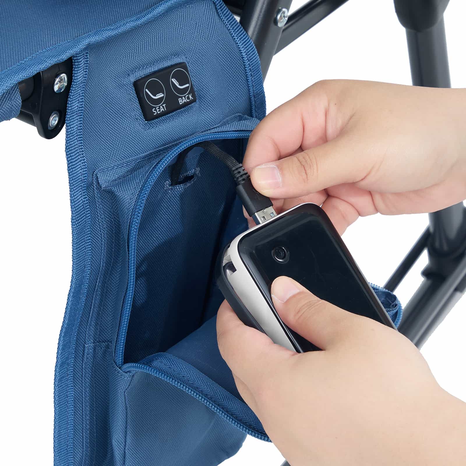 Portal Outdoors Portable Heated Rocking Camping Chair