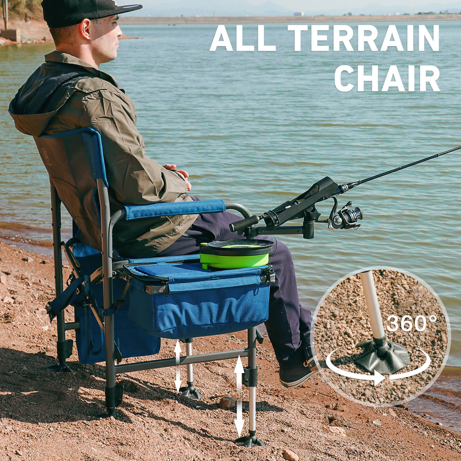 EVER ADVANCED Quick Adjust Fishing Director's Chair EVER ADVANCED Quick Adjust Fishing Director's Chair