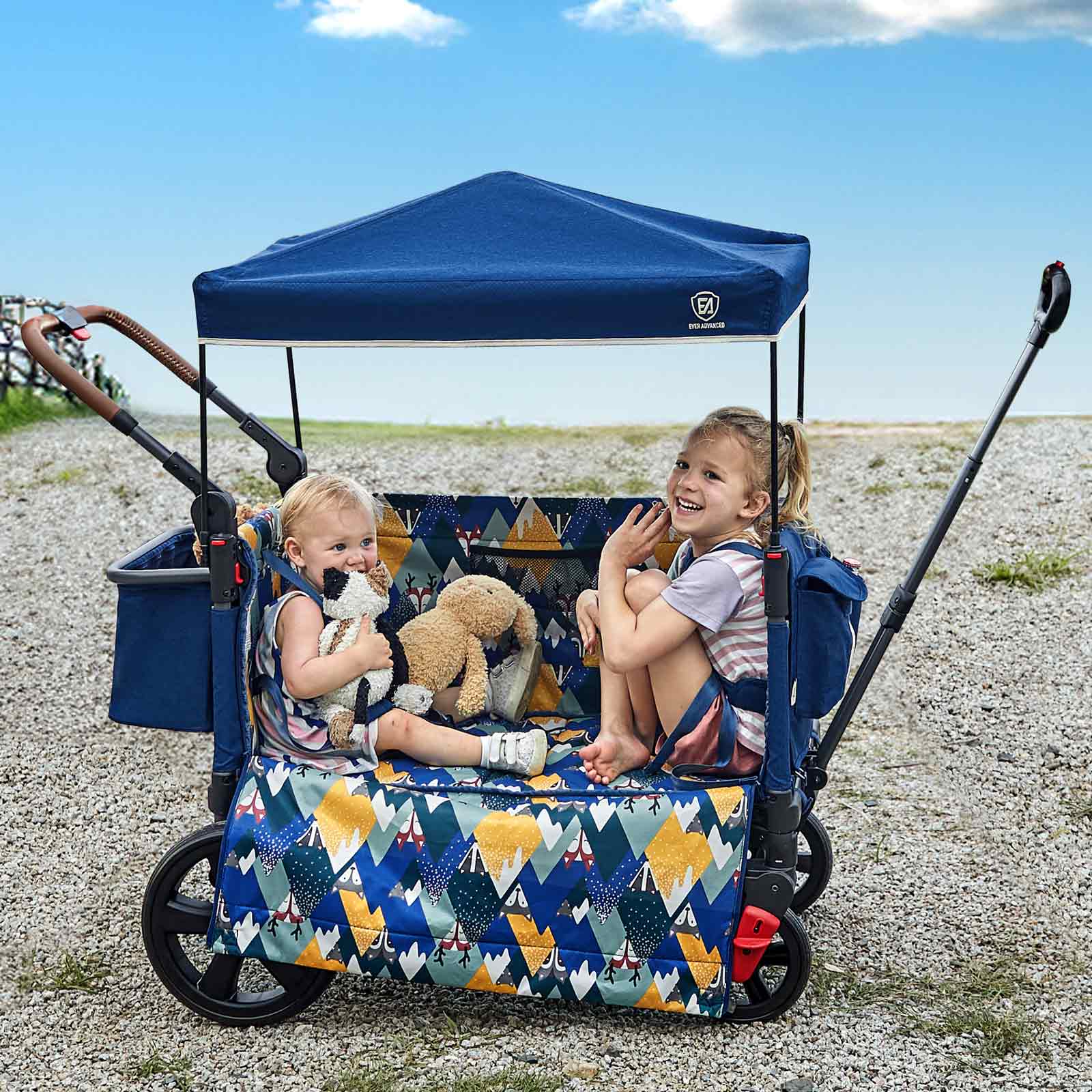 EVER ADVANCED Side - Unzip Wagon Stroller - Portal Outdoors