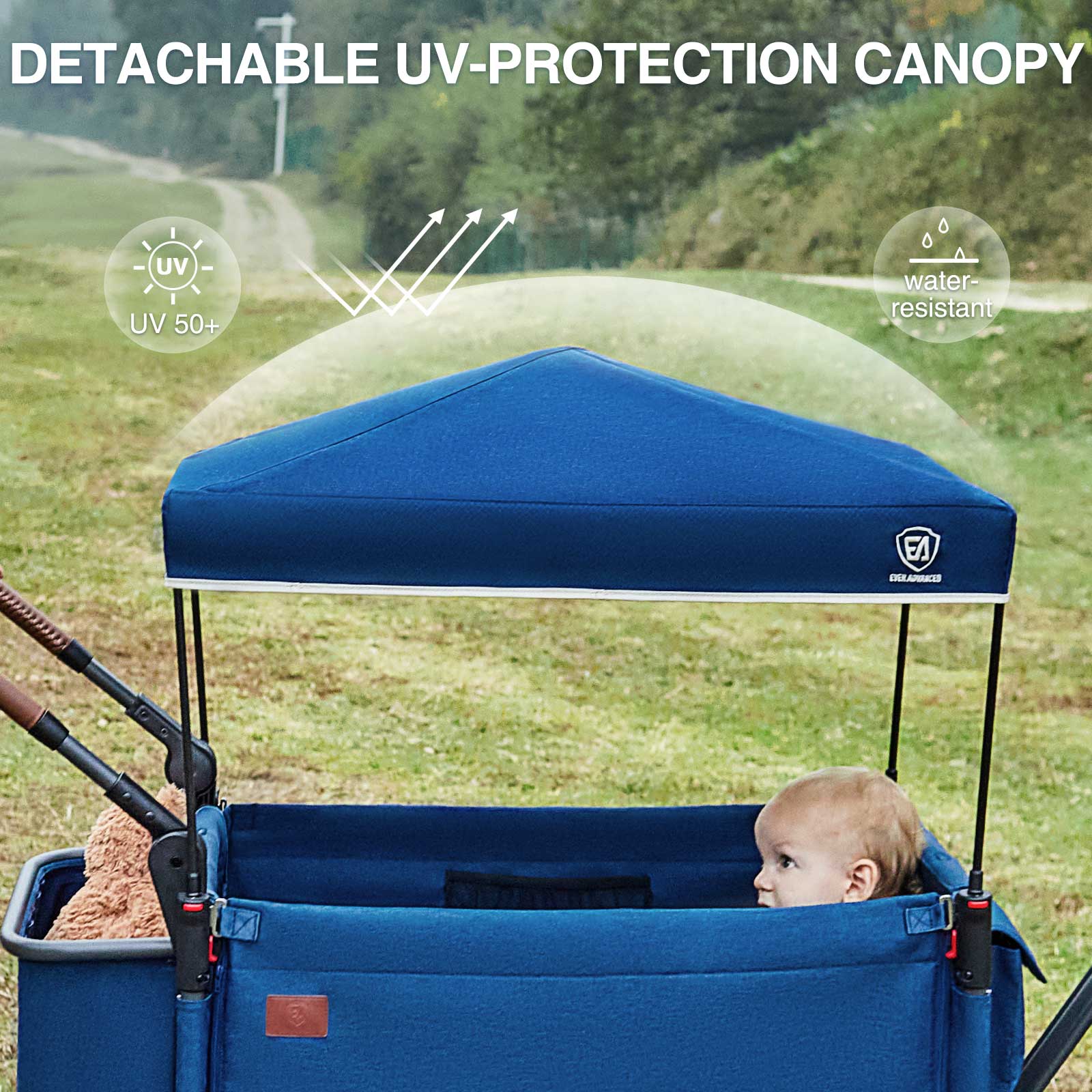 EVER ADVANCED Side - Unzip Wagon Stroller - Portal Outdoors