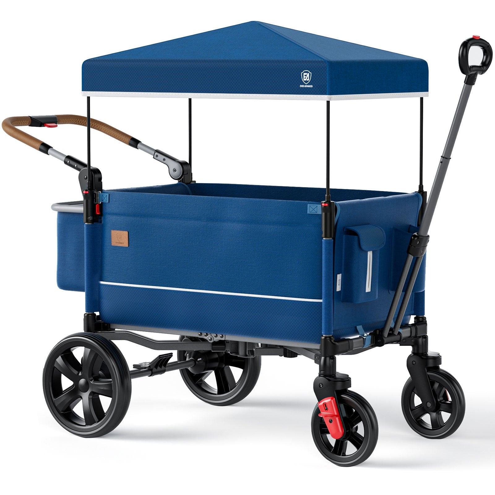 outdoor baby stroller Ever Advacned Side-unzip Wagon Stroller FOR 2 KIDS,BLUE