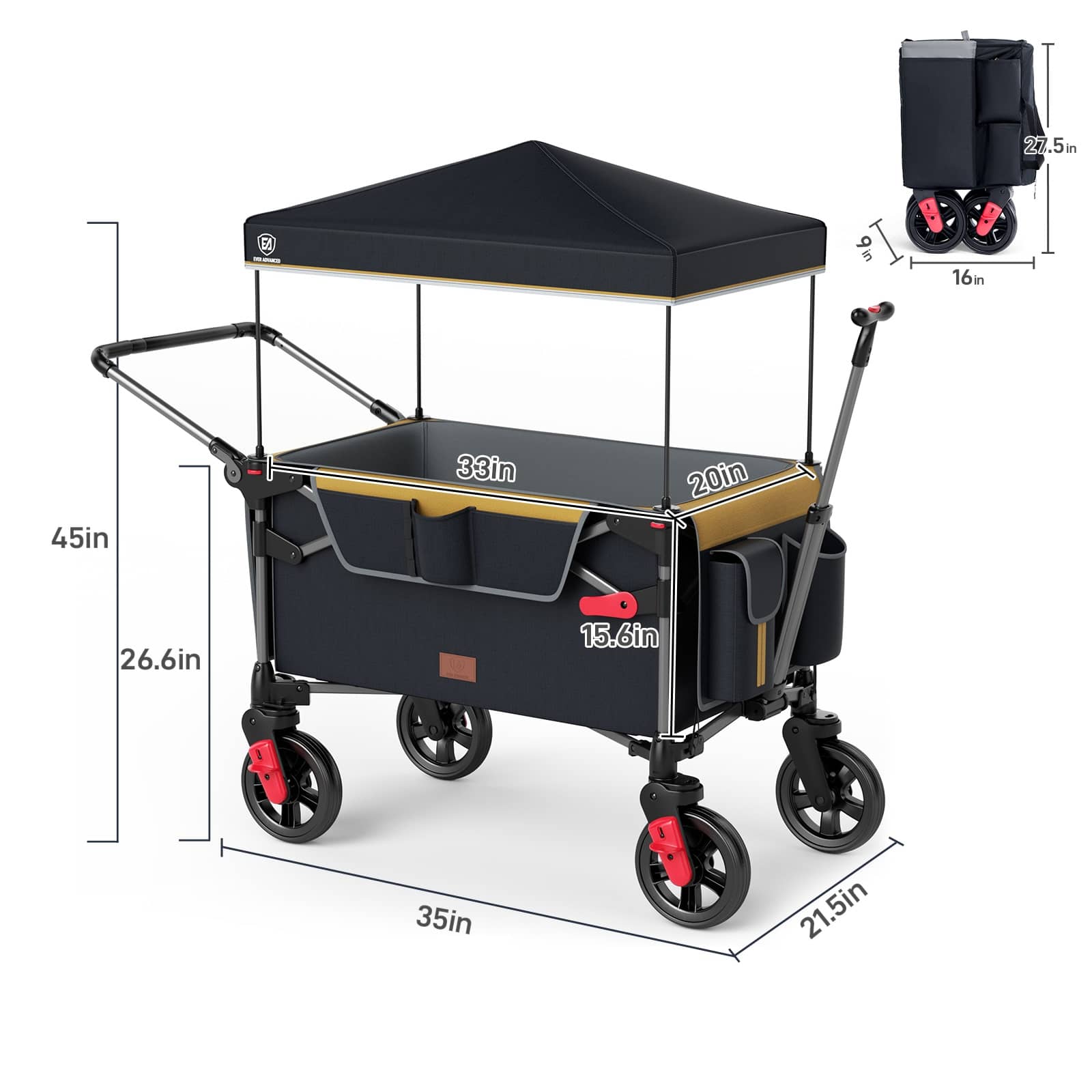 EVER ADVANCED Ultra - Compact Wagon - Portal Outdoors