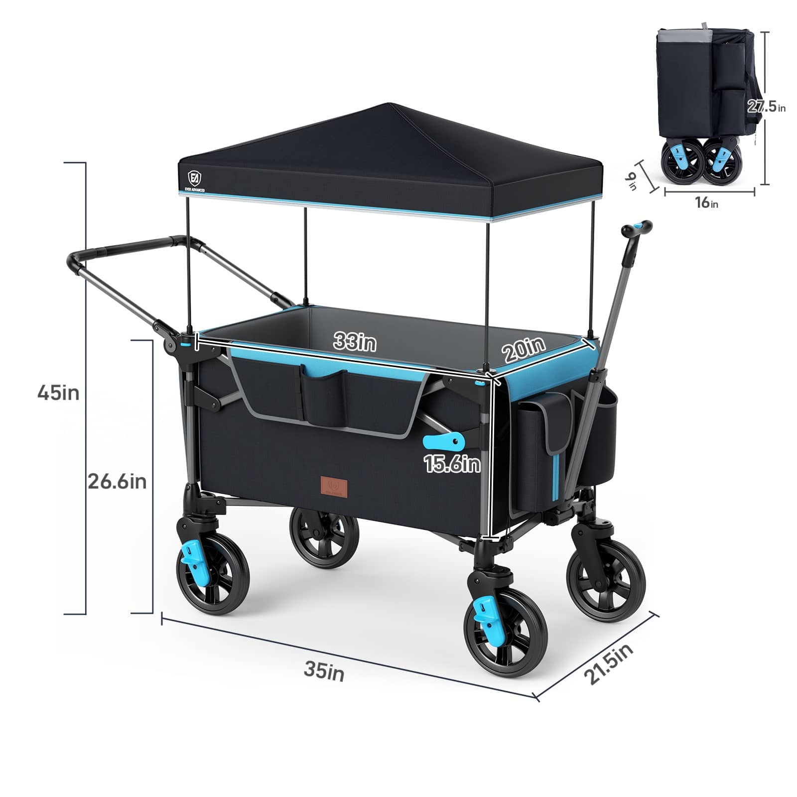 EVER ADVANCED Ultra - Compact Wagon - Portal Outdoors