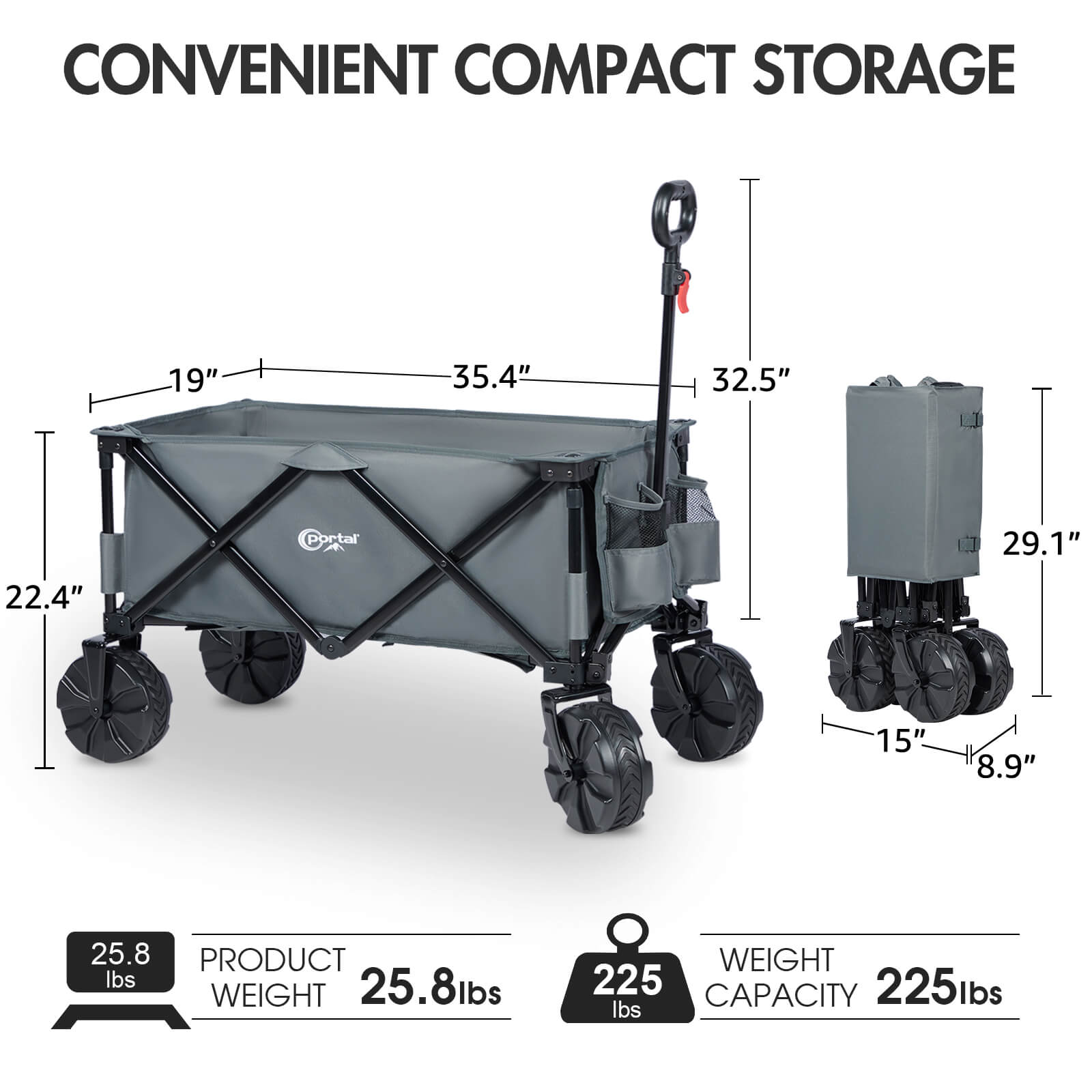 All Terrain Folding Wagon - Portal Outdoors