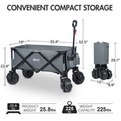 All Terrain Folding Wagon - Portal Outdoors
