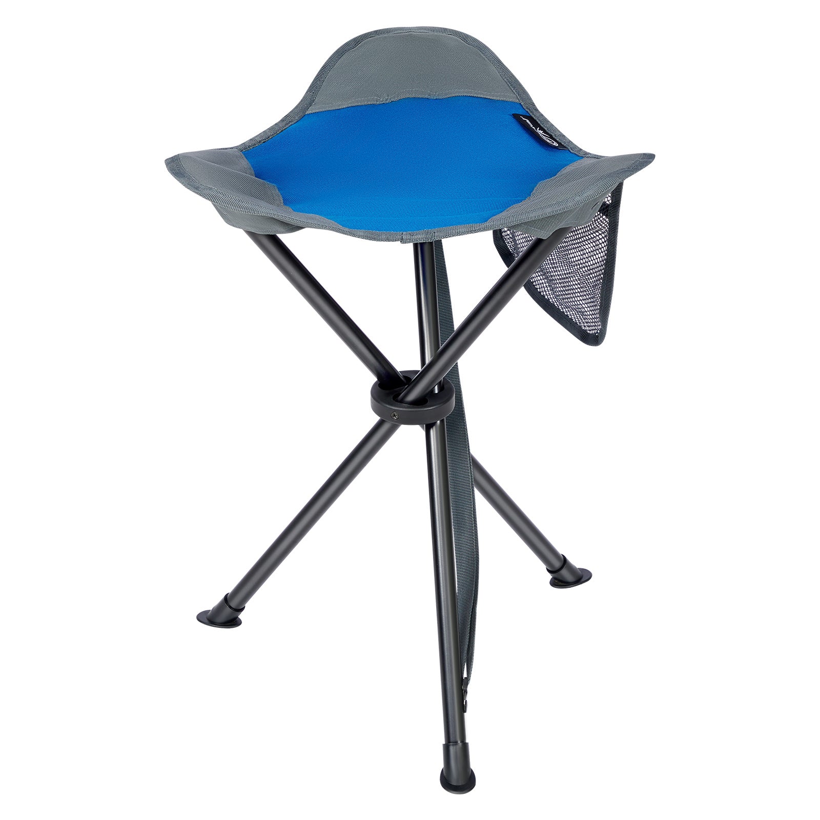 Portable Triangle Chair Three Legged Stool Outdoor Hiking Fishing Folding  Stool Accessories (Blue X 2)