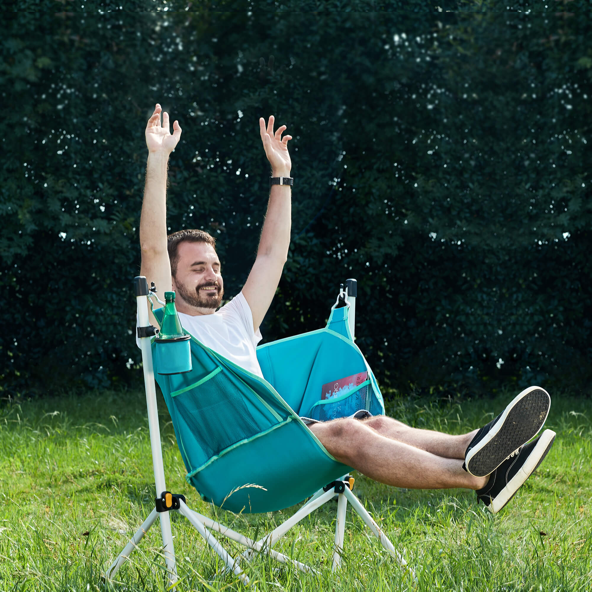 Swinging Hammock Chair With Stand Portal Outdoors