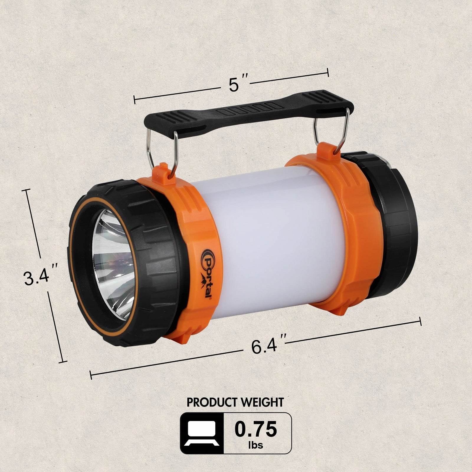 Led Camping Lantern Rechargeable, 3-in-1 Multifunctional Combo Camping