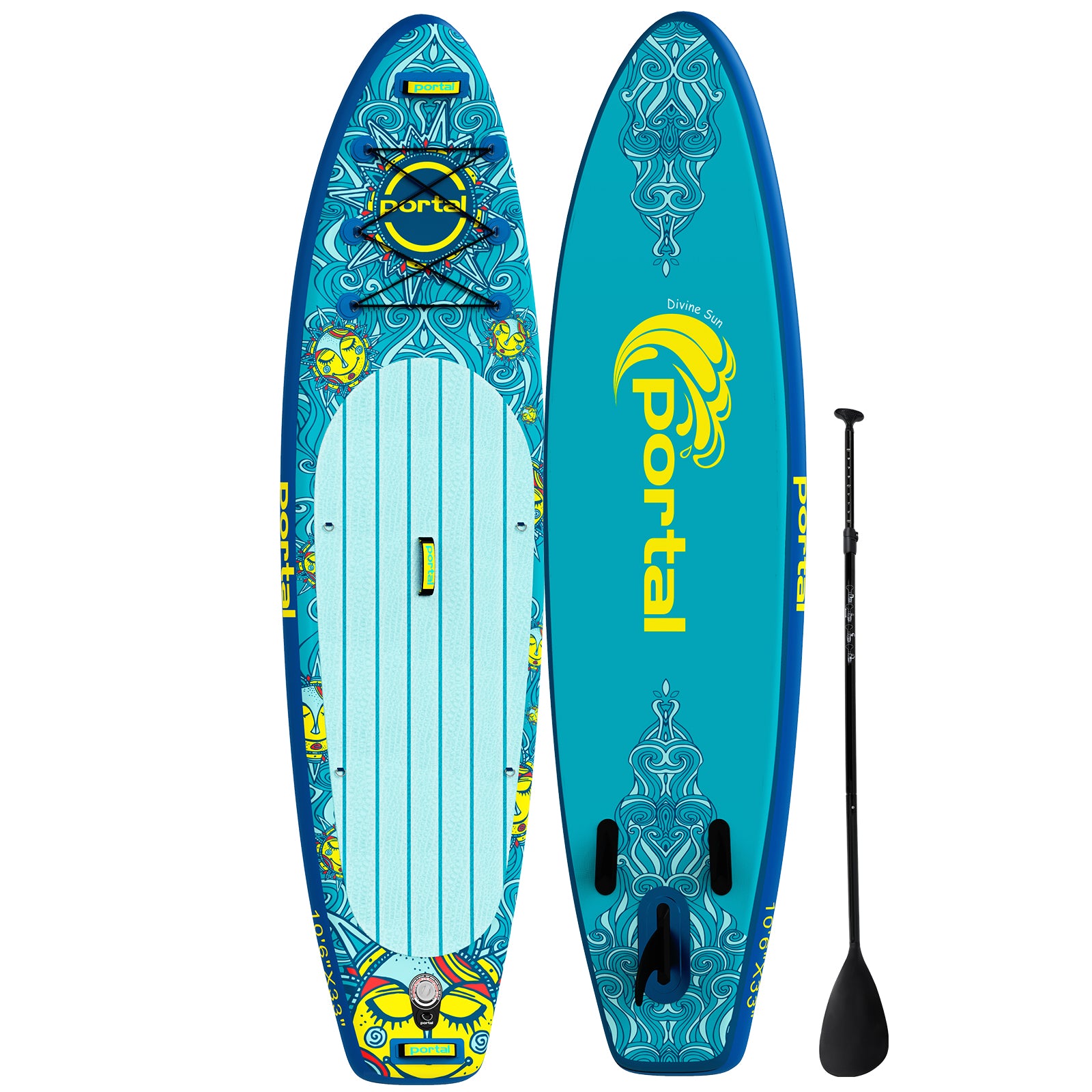 Portal Outdoors Divine Sun Inflatable Stand Up Paddle Board 10'6"x33"x6"